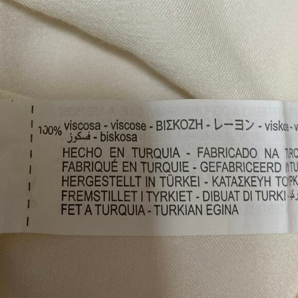 Zara White Ivory Sleeveless Cowl Neck Cami Camisole Tank Midi Slip Dress Size S - Picture 5 of 5